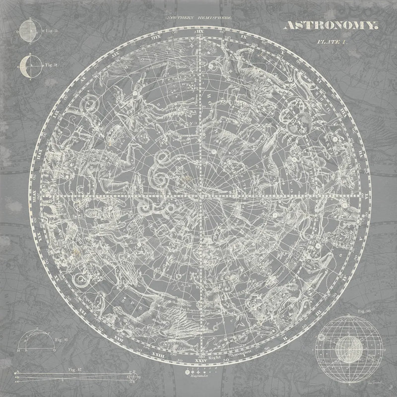 Celestial Blueprint Graphite by Sue Schlabach. SKU 13001a. Archival Giclee Fine art print for wall decor.