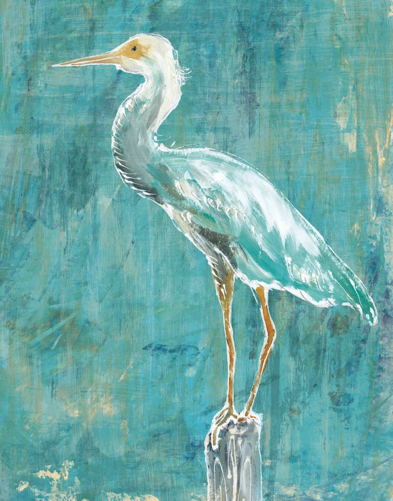 Coastal Egret II Dark by Sue Schlabach