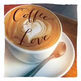 Coffee Love by Sue Schlabach. SKU 14021a. Archival Giclee Fine art print for wall decor.