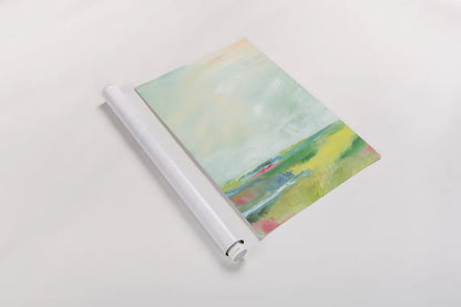 Colorful Horizon Vertical Crop II by Sue Schlabach. shown as a rolled paper print. Available as archival giclee rolled canvas, fine art paper, or poster print. SKU 63750h.