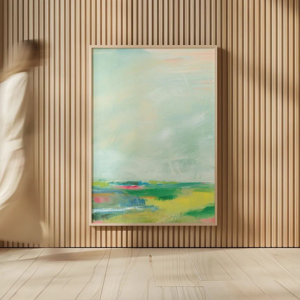 Colorful Horizon Vertical Crop II by Sue Schlabach. shown as over sized large wall art. Available as an archival giclee rolled canvas, fine art paper, or poster print. SKU 63750h.