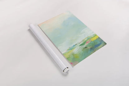 Colorful Horizon Vertical Crop III by Sue Schlabach. shown as a rolled paper print. Available as archival giclee rolled canvas, fine art paper, or poster print. SKU 63751h.