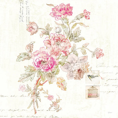 Cottage Roses II by Sue Schlabach. SKU 31597a. Archival Giclee Fine art print for wall decor.