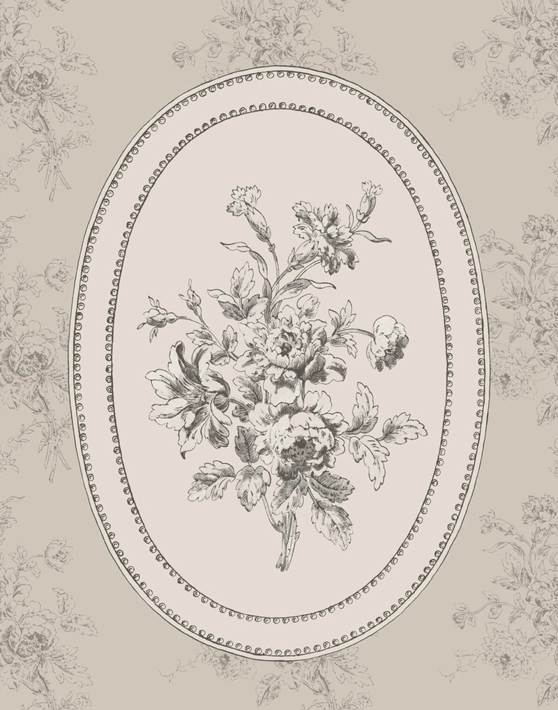 Cottage Roses III Vintage by Sue Schlabach