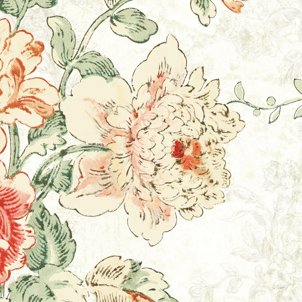 Cottage Roses IV by Sue Schlabach. SKU 31614a. Archival Giclee Fine art print for wall decor.