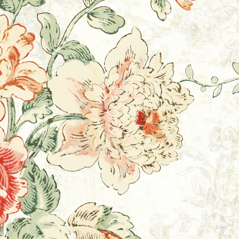 Cottage Roses IV by Sue Schlabach. SKU 31614a. Archival Giclee Fine art print for wall decor.
