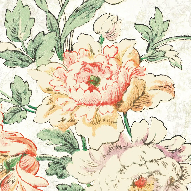 Cottage Roses VI by Sue Schlabach. SKU 31616a. Archival Giclee Fine art print for wall decor.
