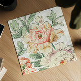 Cottage Roses VI by Sue Schlabach. Shown as a detailed flat fine art print, highlighting archival giclee quality. Available as an archival giclee rolled canvas, fine art paper, or poster print. SKU 31616a.