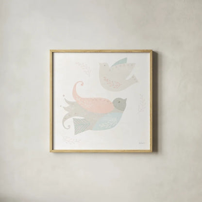 Cozy Hygge III by Sue Schlabach. Shown in a natural wood glass frame for a timeless modern aesthetic. Available as an archival giclee rolled canvas, fine art paper, or poster print. SKU 33740a.