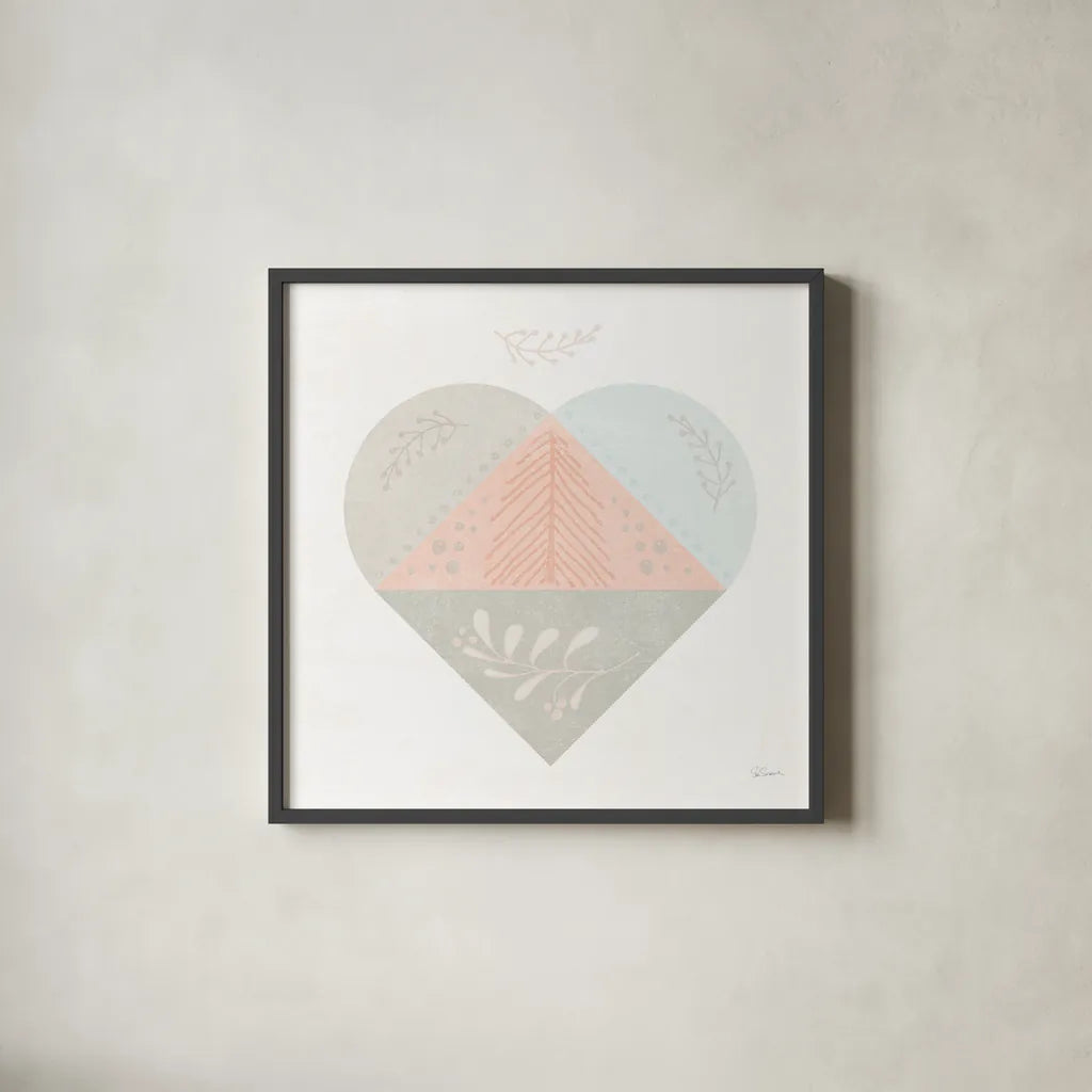 Cozy Hygge IV by Sue Schlabach. Shown in a sleek black glass frame for a contemporary gallery look. Available as an archival giclee rolled canvas, fine art paper, or poster print. SKU 33741a.