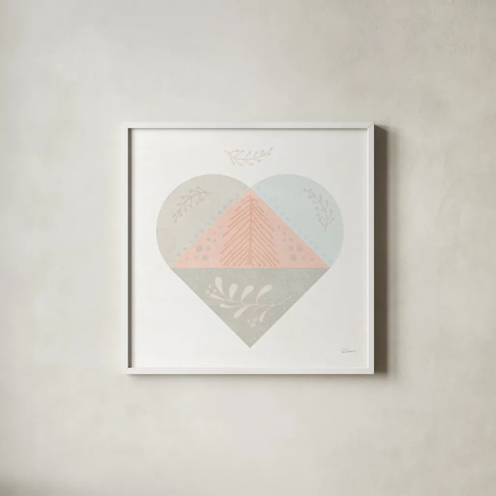 Cozy Hygge IV by Sue Schlabach. Shown in a crisp white glass frame for a clean and minimalist style. Available as an archival giclee rolled canvas, fine art paper, or poster print. SKU 33741a.