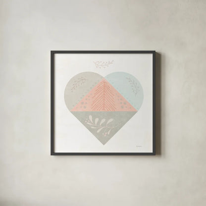 Cozy Hygge IV Dark by Sue Schlabach. Shown in a sleek black glass frame for a contemporary gallery look. Available as an archival giclee rolled canvas, fine art paper, or poster print. SKU 34181a.