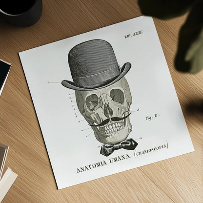 Dandy Bones IV by Sue Schlabach. Shown as a detailed flat fine art print, highlighting archival giclee quality. Available as an archival giclee rolled canvas, fine art paper, or poster print. SKU 21821a.