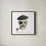 Dandy Bones VI by Sue Schlabach. Shown in a sleek black glass frame for a contemporary gallery look. Available as an archival giclee rolled canvas, fine art paper, or poster print. SKU 36815a.