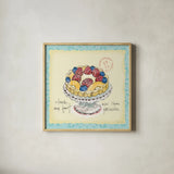 Dessert Please IV by Sue Schlabach. Shown in a natural wood glass frame for a timeless modern aesthetic. Available as an archival giclee rolled canvas, fine art paper, or poster print. SKU 31793a.