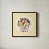 Dessert Please IV v2 by Sue Schlabach. Shown in a sleek black glass frame for a contemporary gallery look. Available as an archival giclee rolled canvas, fine art paper, or poster print. SKU 100794a.