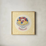 Dessert Please IV v2 by Sue Schlabach. Shown in a natural wood glass frame for a timeless modern aesthetic. Available as an archival giclee rolled canvas, fine art paper, or poster print. SKU 100794a.