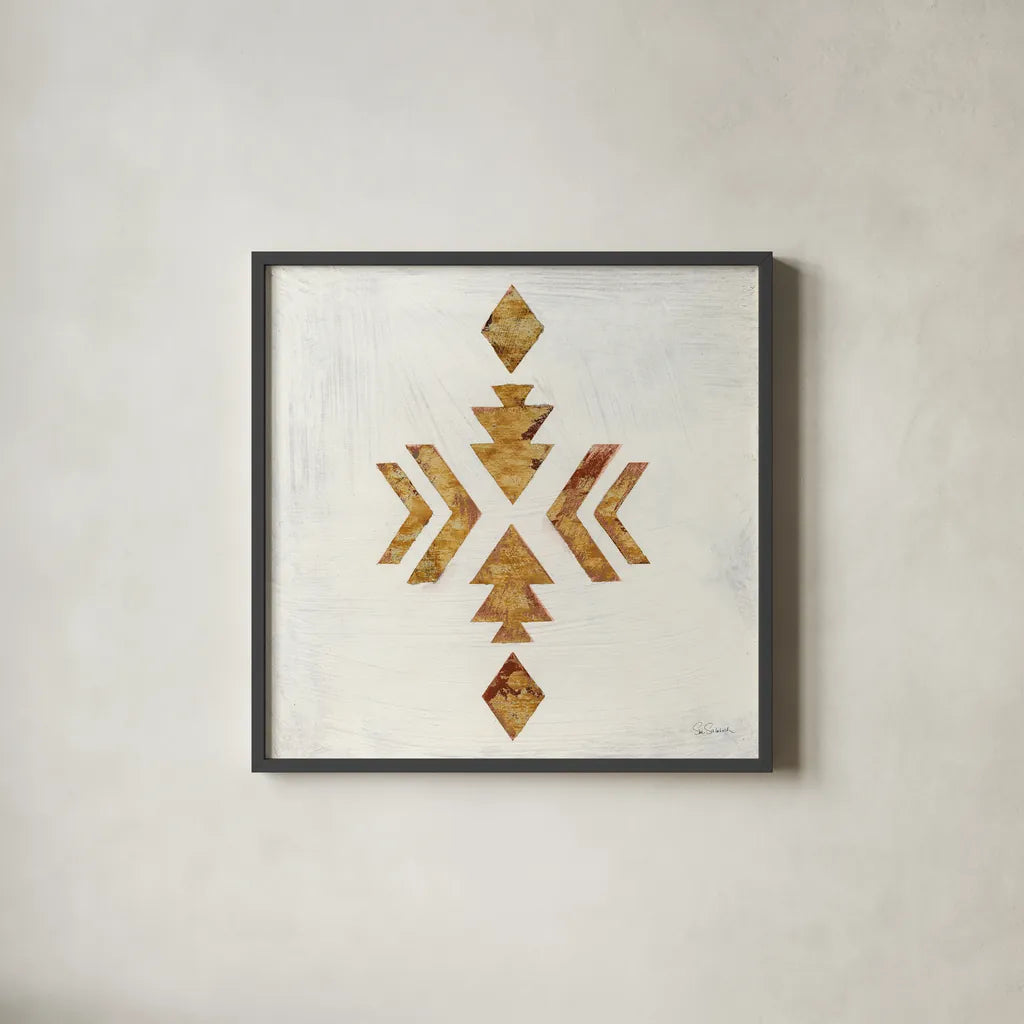 Directional I by Sue Schlabach. Shown in a sleek black glass frame for a contemporary gallery look. Available as an archival giclee rolled canvas, fine art paper, or poster print. SKU 61143a.