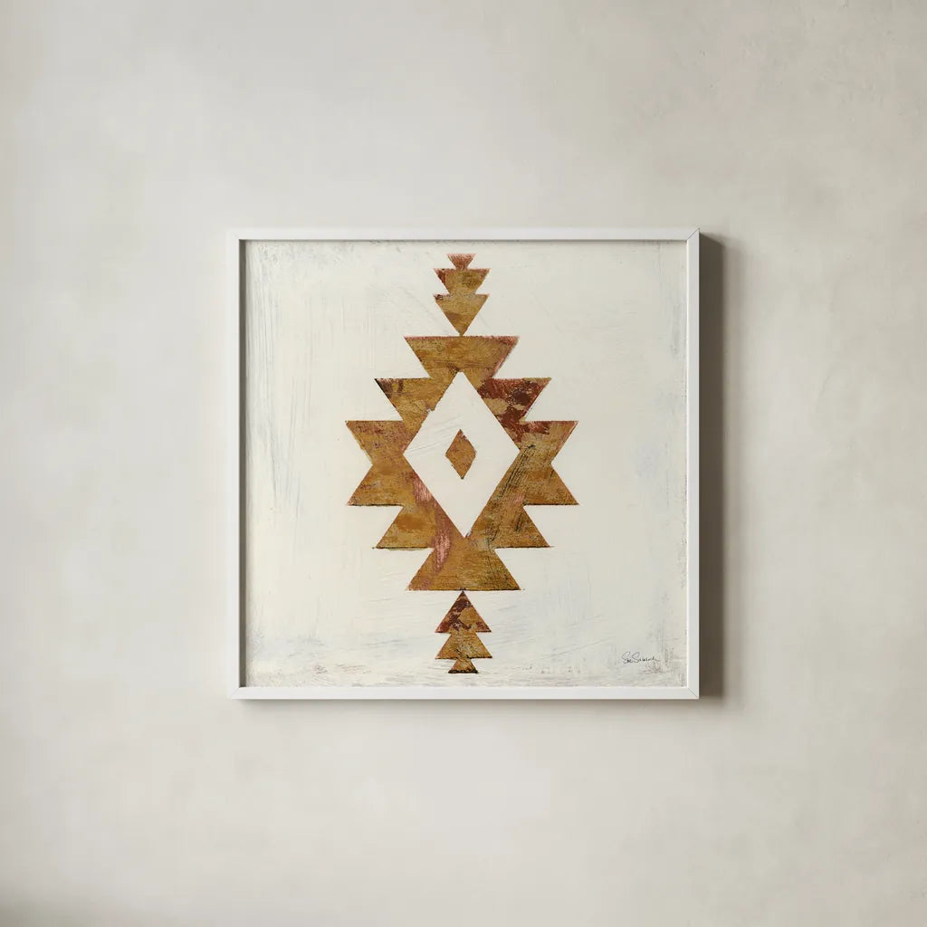 Directional II by Sue Schlabach. Shown in a crisp white glass frame for a clean and minimalist style. Available as an archival giclee rolled canvas, fine art paper, or poster print. SKU 61144a.