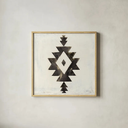 Directional II Black by Sue Schlabach. Shown in a natural wood glass frame for a timeless modern aesthetic. Available as an archival giclee rolled canvas, fine art paper, or poster print. SKU 61146a.