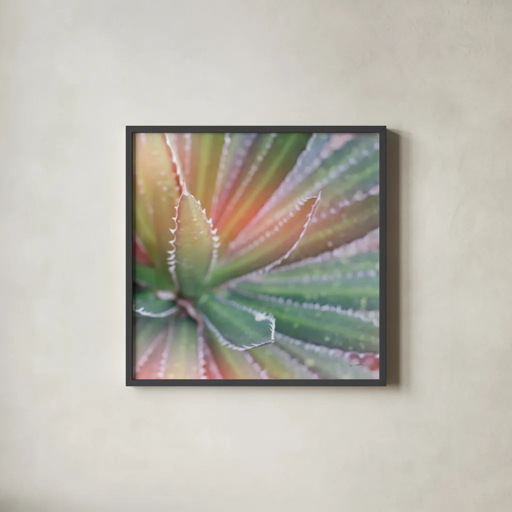 Dream Desert I Crop by Sue Schlabach. Shown in a sleek black glass frame for a contemporary gallery look. Available as an archival giclee rolled canvas, fine art paper, or poster print. SKU 35492a.