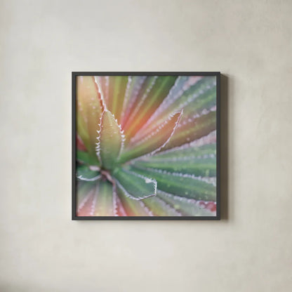 Dream Desert I Crop by Sue Schlabach. Shown in a sleek black glass frame for a contemporary gallery look. Available as an archival giclee rolled canvas, fine art paper, or poster print. SKU 35492a.