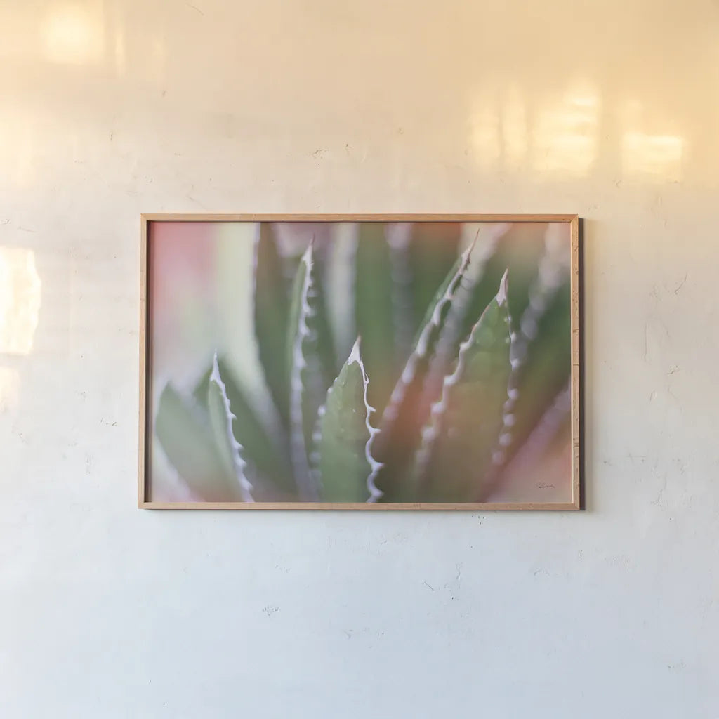 Dream Desert IV by Sue Schlabach. shown as a paper print in a natural frame. Available as a archival giclee rolled canvas, fine art paper, or poster print. SKU 35495i.
