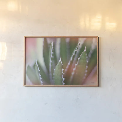 Dream Desert IV by Sue Schlabach. shown as a paper print in a natural frame. Available as a archival giclee rolled canvas, fine art paper, or poster print. SKU 35495i.