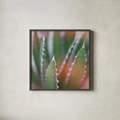 Dream Desert IV Crop by Sue Schlabach. Shown in a sleek black glass frame for a contemporary gallery look. Available as an archival giclee rolled canvas, fine art paper, or poster print. SKU 35495a.