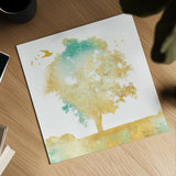 Dream Tree I by Sue Schlabach. Shown as a detailed flat fine art print, highlighting archival giclee quality. Available as an archival giclee rolled canvas, fine art paper, or poster print. SKU 28257a.