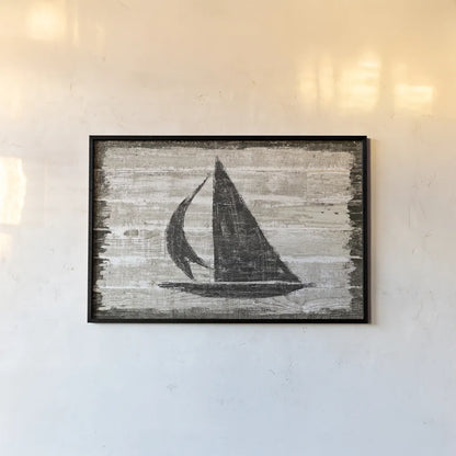 Driftwood Coast II by Sue Schlabach. shown as a paper print in a black flame. Available as a archival giclee rolled canvas, fine art paper, or poster print. SKU 48729i.