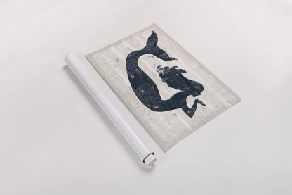 Driftwood Coast IX Blue by Sue Schlabach. shown as a rolled paper print. Available as archival giclee rolled canvas, fine art paper, or poster print. SKU 62606i.