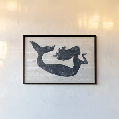 Driftwood Coast IX Blue by Sue Schlabach. shown as a paper print in a black flame. Available as a archival giclee rolled canvas, fine art paper, or poster print. SKU 62606i.