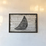Driftwood Coast Scripture I by Sue Schlabach. shown as a paper print in a black flame. Available as a archival giclee rolled canvas, fine art paper, or poster print. SKU 48732i.