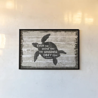 Driftwood Coast Scripture III by Sue Schlabach. shown as a paper print in a black flame. Available as a archival giclee rolled canvas, fine art paper, or poster print. SKU 48734i.