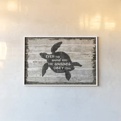 Driftwood Coast Scripture III by Sue Schlabach. shown as a paper print in a white frame. Available as a archival giclee rolled canvas, fine art paper, or poster print. SKU 48734i.
