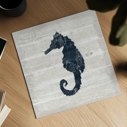 Driftwood Coast VI Blue by Sue Schlabach. Shown as a detailed flat fine art print, highlighting archival giclee quality. Available as an archival giclee rolled canvas, fine art paper, or poster print. SKU 62603a.