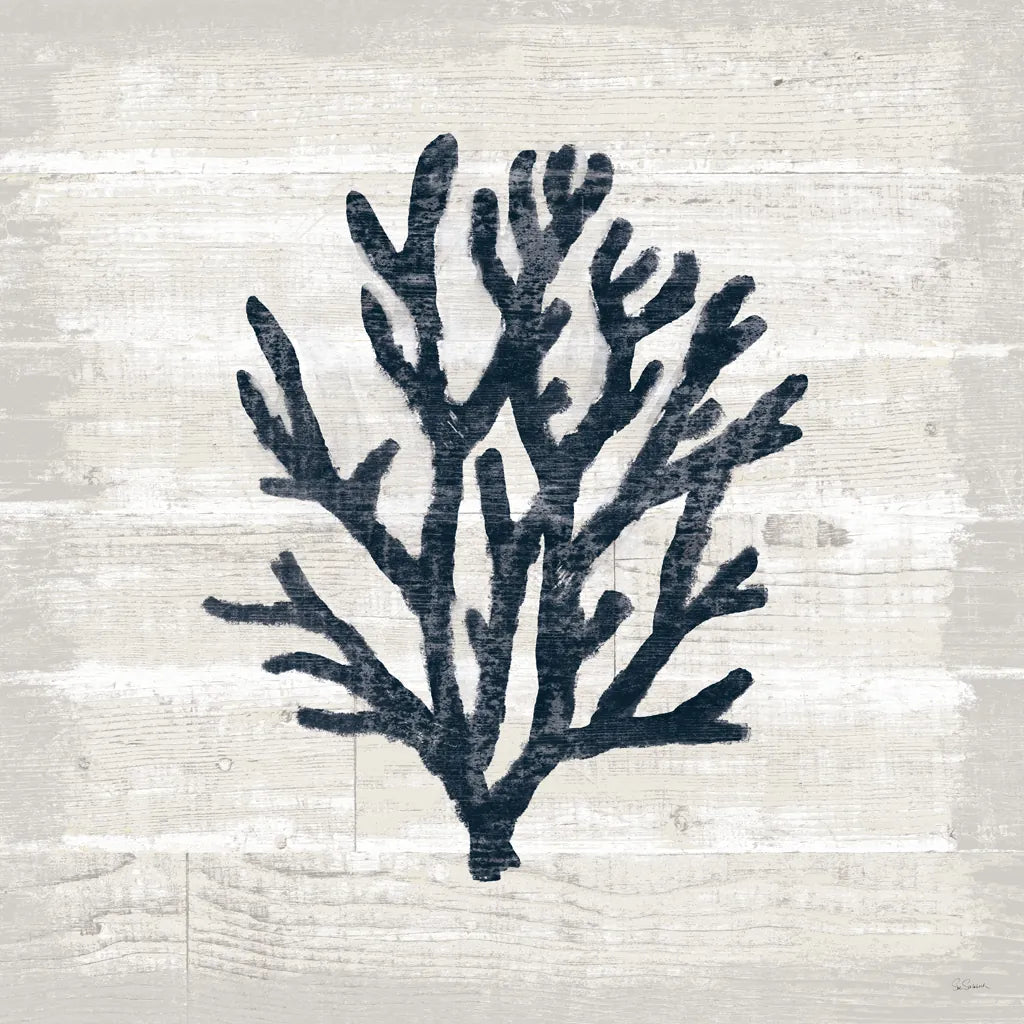 Driftwood Coast VII Blue by Sue Schlabach. SKU 62604a. Archival Giclee Fine art print for wall decor.