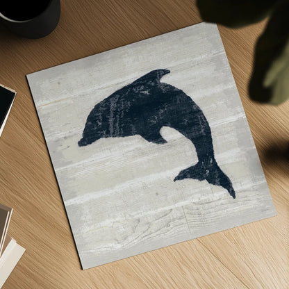 Driftwood Coast VIII Blue by Sue Schlabach. Shown as a detailed flat fine art print, highlighting archival giclee quality. Available as an archival giclee rolled canvas, fine art paper, or poster print. SKU 62605a.