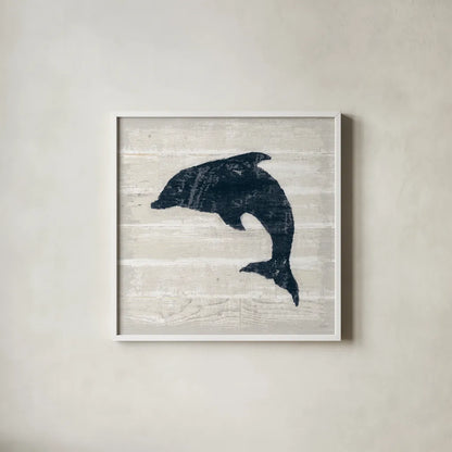 Driftwood Coast VIII Blue by Sue Schlabach. Shown in a crisp white glass frame for a clean and minimalist style. Available as an archival giclee rolled canvas, fine art paper, or poster print. SKU 62605a.