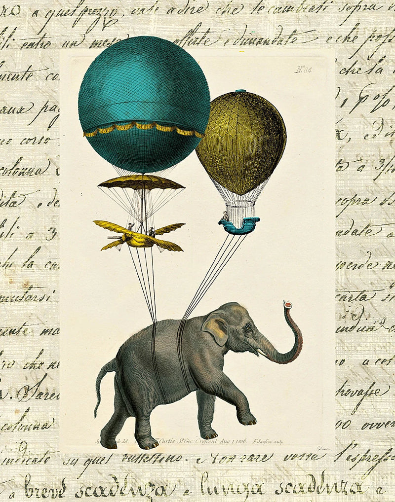 Elephant Ride I v2 by Sue Schlabach