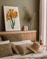 Euphorbia Botany No Words by Sue Schlabach. shown as a paper print in a natural frame. Available as a archival giclee rolled canvas, fine art paper, or poster print. SKU 44801h.