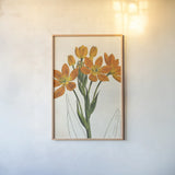 Euphorbia Botany No Words by Sue Schlabach. shown as a paper print in a natural frame. Available as a archival giclee rolled canvas, fine art paper, or poster print. SKU 44801h.
