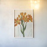 Euphorbia Botany No Words by Sue Schlabach. shown as a paper print in a white frame. Available as a archival giclee rolled canvas, fine art paper, or poster print. SKU 44801h.