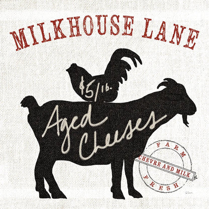 Farm Linen Goat Black by Sue Schlabach. SKU 25094a. Archival Giclee Fine art print for wall decor.