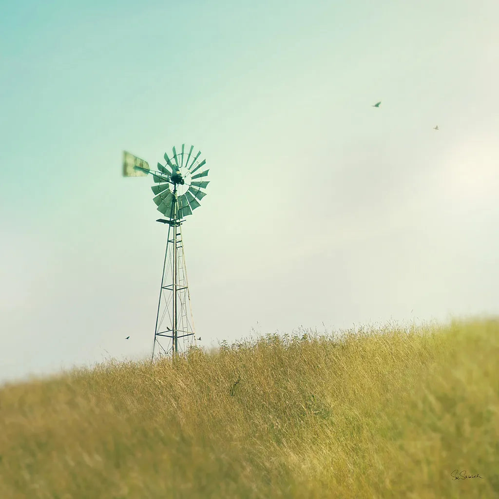 Farm Morning IV Square by Sue Schlabach. SKU 27059a. Archival Giclee Fine art print for wall decor.