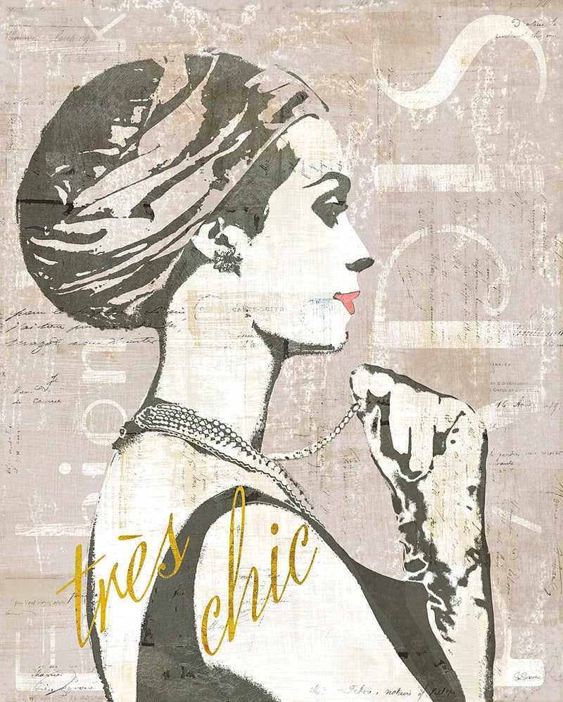 Fashion Week Paris Screenprint III by Sue Schlabach