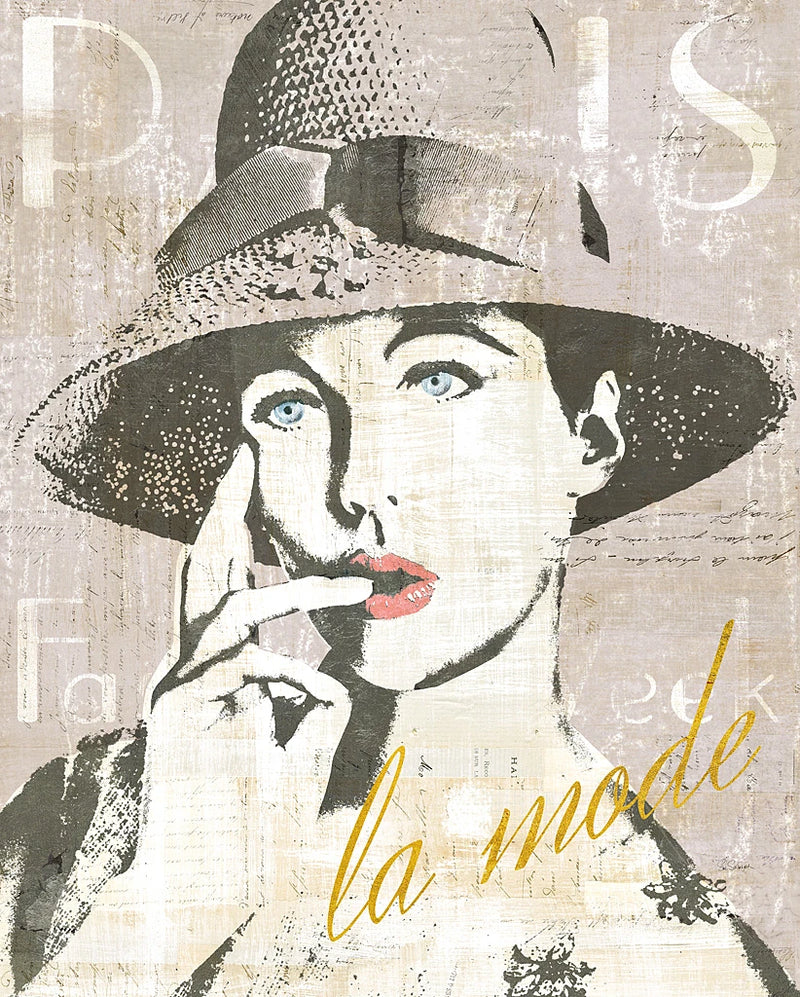 Fashion Week Paris Screenprint IV by Sue Schlabach