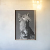 Feeding Time v2 by Sue Schlabach. shown as a paper print in a natural frame. Available as a archival giclee rolled canvas, fine art paper, or poster print. SKU 58272h.