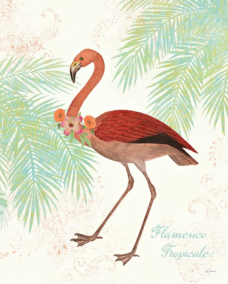 Flamingo Tropicale II by Sue Schlabach